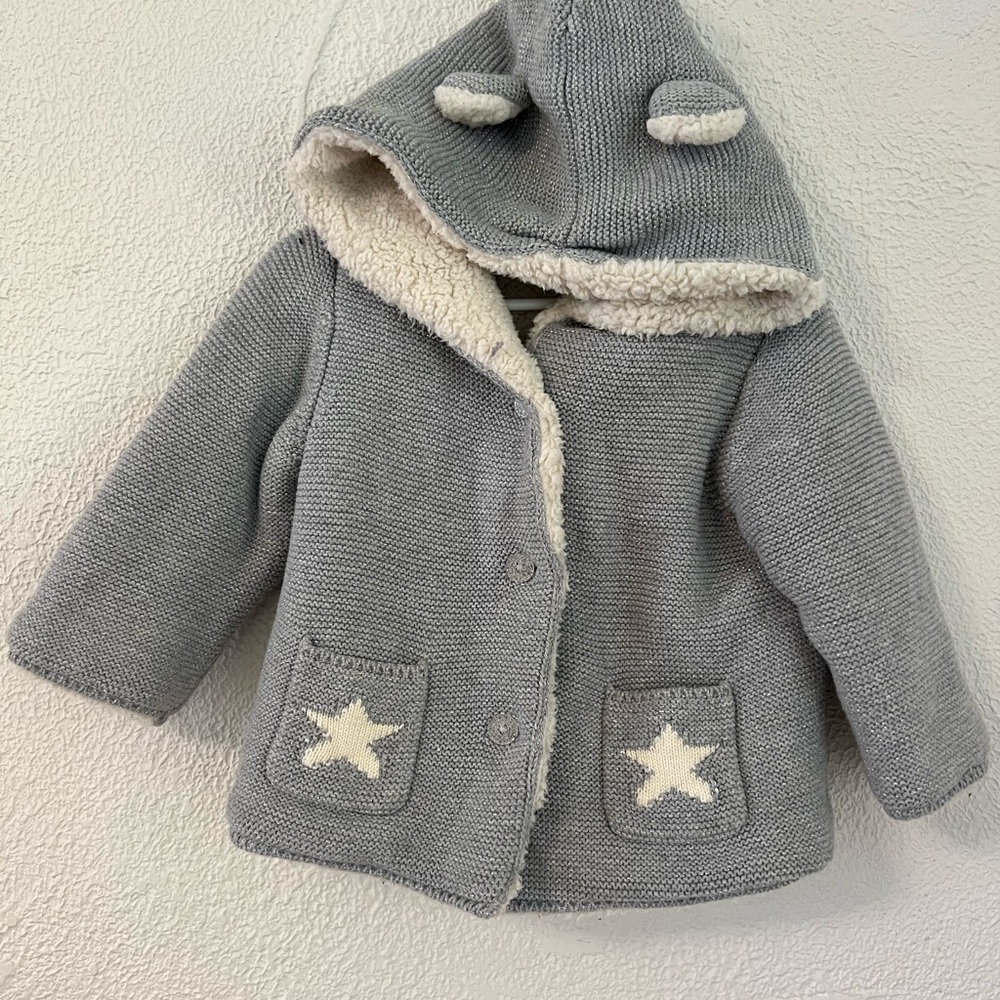 Hatley Cozy Gray Sherpa Jacket